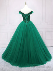 Dark Green Princess Long Formal Dress Green Party Dress Sweet 16 Dress prom dresses shops