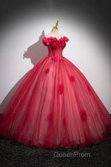 Dark Red Beading Evening Prom Dresses With Corset, Off The Shoulder Short Sleeve Floor-Length Party Dresses