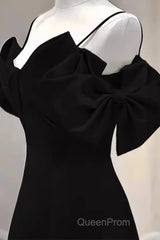 Elegant A Line Black Long Evening Prom Dresses Formal Evening Dresses