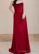 Elegant High-End Luxurious Prom Dresses Sexy Beaded Satin Maxi Formal Dress Ball Gown