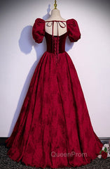 Evening Long Ballgown Evening Prom Dresses with Floral Pattern