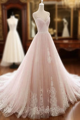 Glam Pink Tulle Sweetheart Straps Princess Evening Dresses, Pink Party Dresses