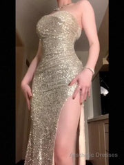 Gorgeous Mermaid Sweetheart Sequin Evening Dress Prom Dresses Birthday Outfits