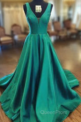 Green Color Evening Prom Dresses, Ball Gown, Evening Dresses,Birthday Party Gown Long, Back To Schoold Party Gown