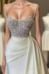 Ivory Evening Prom Dresses With Pearl Evening Prom Dresses Formal Evening Dresses