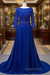 Lace Long Sleeves Scoop Neck Mother Of The Bride Dresses