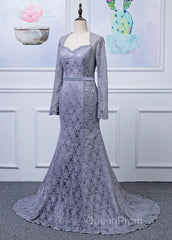 Lace Long Sleeves Trumpet/Mermaid Mother Of The Bride Dresses