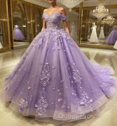 Lace Sky Blue Off the Shoulder Ball Gown Quinceanera Dresses
