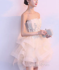 Lovely Tulle Short Party Dresses, Cute Teen Junior Evening Prom Dresses