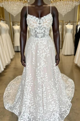 Mermaid Lace/Tulle A-Line Wedding Dresses With Open Back