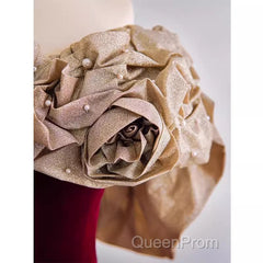 Mermaid Strapless Wine Red Long Evening Prom Dresses