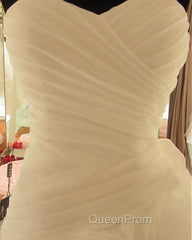 Mermaid Wedding Dresses Sweetheart Organza Ruffles Train