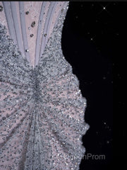 Modest Mermaid Off The Shoulder Sequin Long Evening Prom Dresses Formal Graduation Party Dresses Evening Dresses