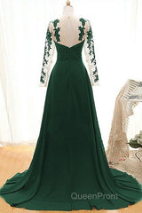 Noble A-Shaped Princess Chiffon Sticker Sweetheart Long Sleeved And Floor Length Mother Of The Bride Dresses