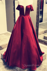 Off Shoulder Floor Length Ballgowns Evening Prom Dresses