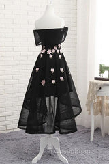 Off Shoulder High Low Fashionable Party Dresses, Homecoming Dresses, Lovely Formal Dresses