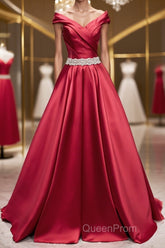 Off the Shoulder Burgundy Long Evening Prom Dresses, Off Shoulder Wine Red Formal Evening Dresses