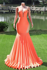 Purple Prom Dresses Sexy Mermaid Women Evening Dress Sleeveless Open Back