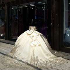 Pink Ball Gown Tulle Off-the-Shoulder Quinceanera Dresses with Sequins