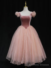 Pink tulle short prom dress pink tulle homecoming dress