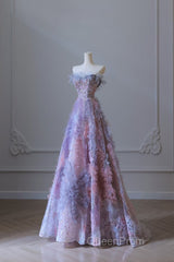 Pretty A Line Sweetheart Tulle Long Evening Prom Dresses Evening Gowns