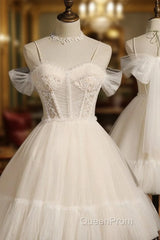 Princess Ivory Hoco Dresses Short Homecoming Dresses