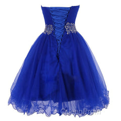 Cheap Homecoing Short Homecoing Sweetheart Royal Blue Homecoing Beading Homecoing Royal Blue Evening Prom Dresses