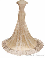 champagne prom dresses lace elegant appliques tulle mermaid evening dresses v neck celebrity party dresses