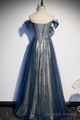 tulle long off shoulder Evening Dresses