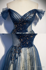 tulle long off shoulder Evening Dresses