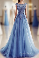 A Line Flowers Long Charming Women Evening Prom Dresses