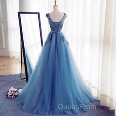 A Line Flowers Long Charming Women Evening Prom Dresses