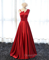 Stylish Satin Long Evening Prom Gown Formal Dresses