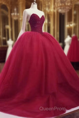 Red Ball Gown Red Wedding Dresses Evening Prom Dresses