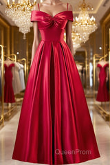 Red Tea Length Evening Prom Dresses, Red Tea Length Formal Bridesmaid Dresses