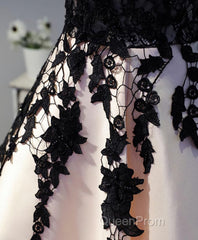 Champagne Lace Short Evening Prom Dresses, Lace Evening Dresses