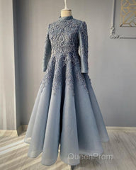 Royal blue Evening Prom Dresses lace Beaded evening Dresses,Wedding Party Dresses