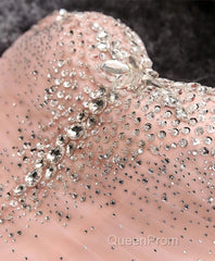 Pink A Line Sweetheart Neck Short Evening Prom Dresses, Homecoming Dresses