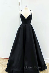 Satin Empire Evening Prom Dresses Lace Up Back