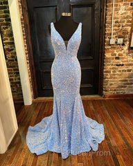 Sequin White Iridescent Formal Dresses Cheap V Neck Sleeveless Evening Prom Dresses Uk