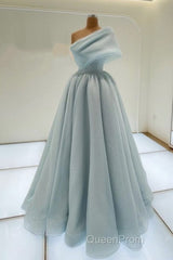 Sexy Long One Shoulder Evening Prom Dresses