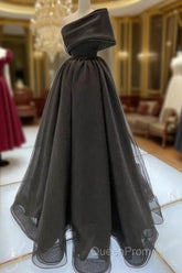 Sexy Long One Shoulder Evening Prom Dresses