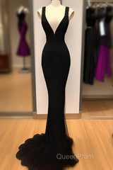 Sexy Mermaid Sequin Long Black Lace Evening Prom Dresses Formal Dresses
