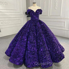Shiny Off The Shoulder Burgundy Purple Long Evening Prom Dresses, Wine Red Purple Formal Evening Dresses