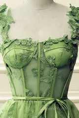 Short Butterfly Lace Corset Homecoming Dresses