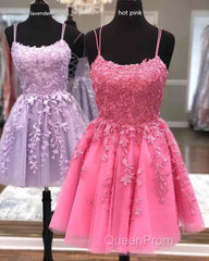 Short Light Lace Evening Prom Dresses, Short Lace Graduation Homecoming Dresses