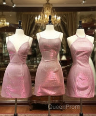 Short Pink Homecoming Dresses