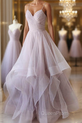 Simple sweetheart neck tulle long Evening Prom Dresses formal Dresses