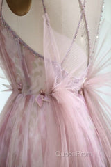 Spaghetti Straps Backless Formal Evening Prom Dresses For Wedding Party