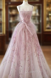 Spaghetti Straps Backless Formal Evening Prom Dresses For Wedding Party